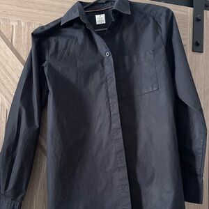 Denver Hayes Black Button-Up Shirt